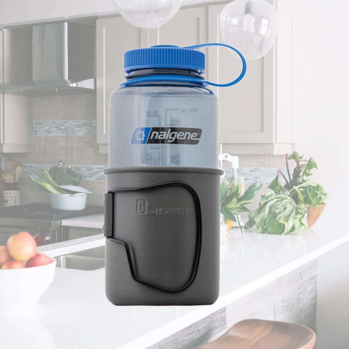 Picture of Olicamp 329077 Space Saver Mug with Black Handle, Nalgene Black