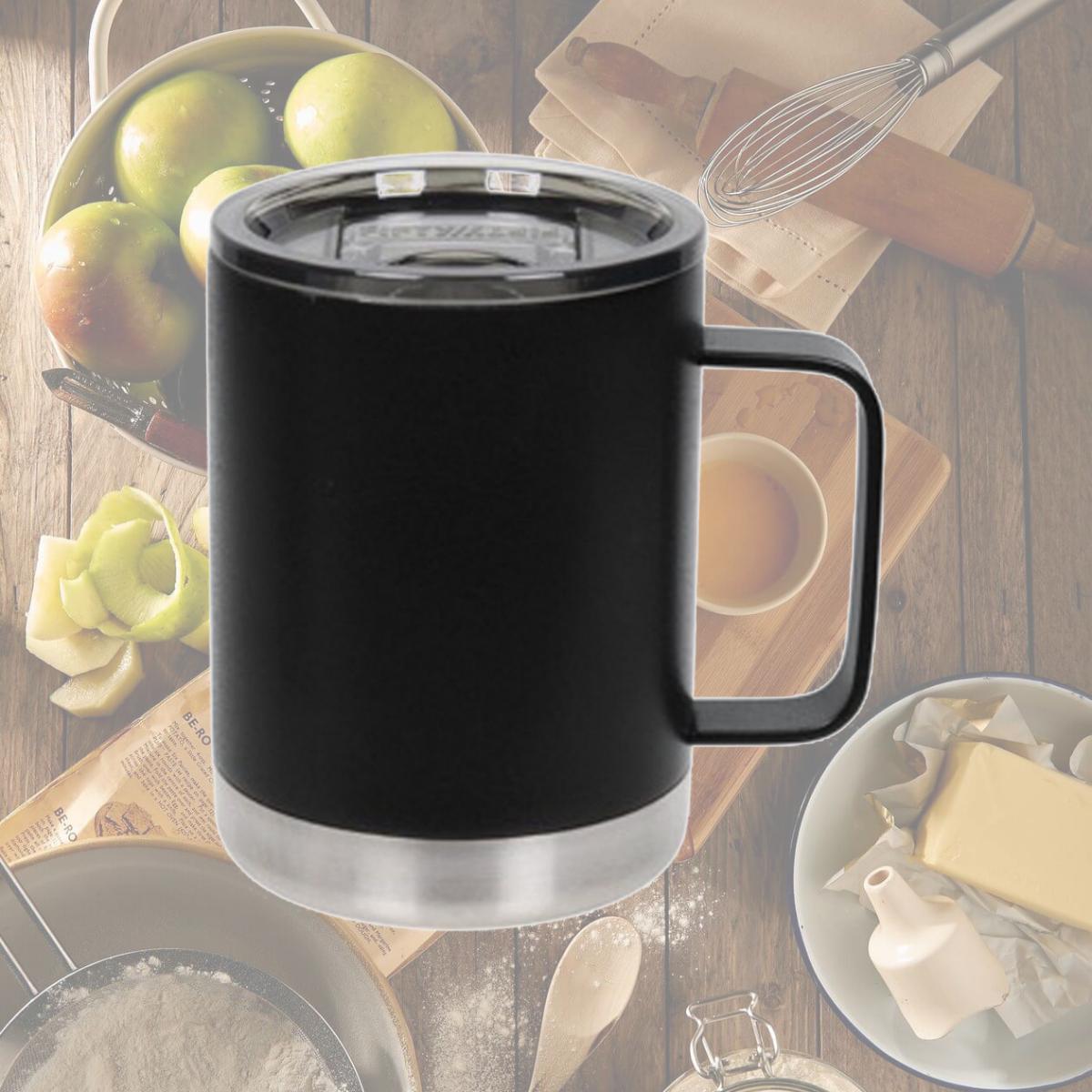 Picture of Fifty & Fifty 568554 12 oz Camp Mug, Black