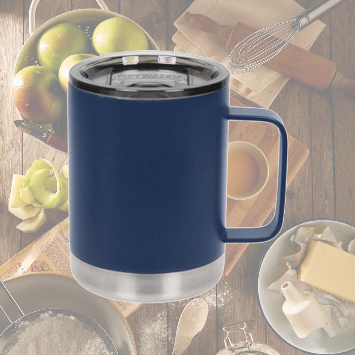 Picture of Fifty & Fifty 568558 12 oz Camp Mug, Navy