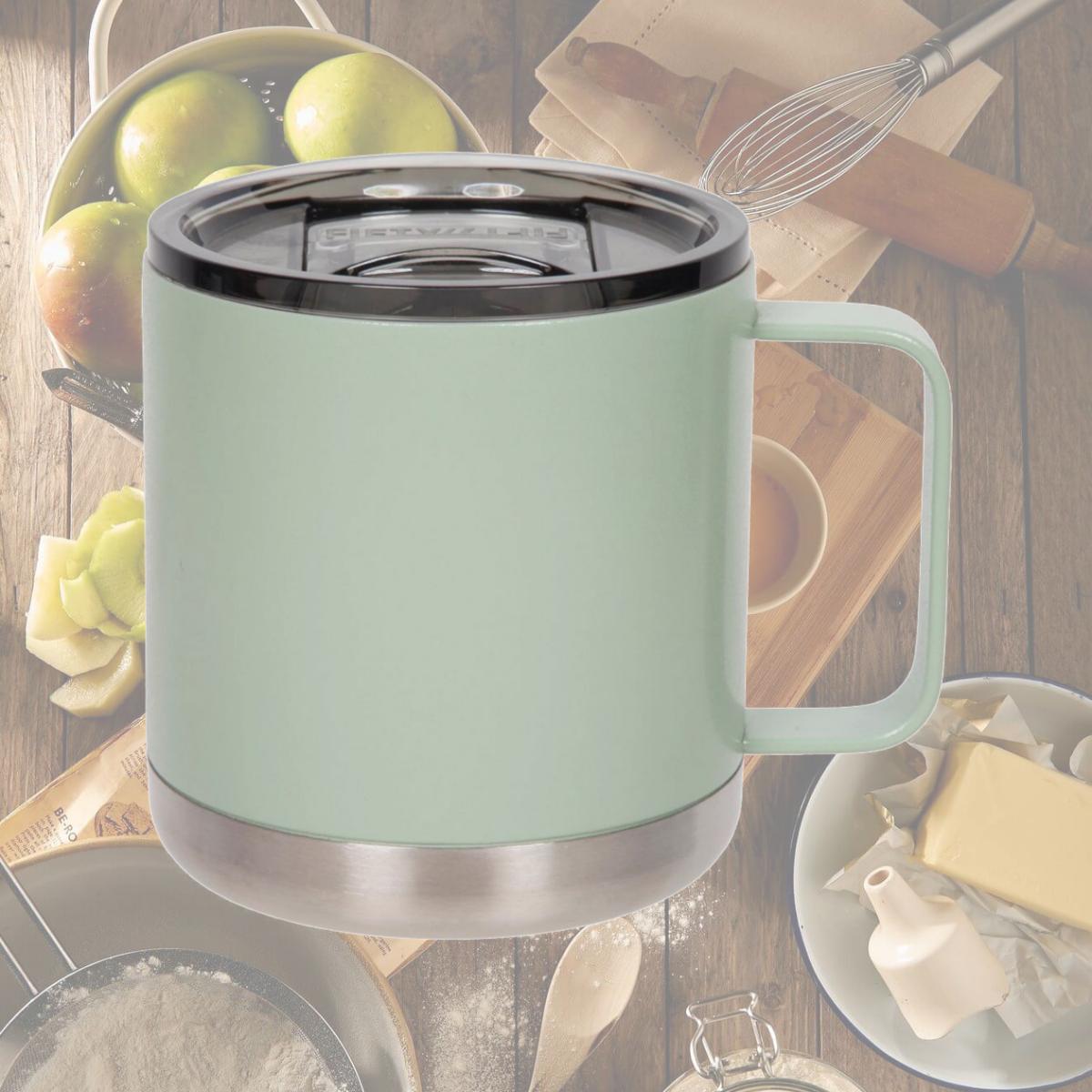 Picture of Fifty-Fifty 568559 15 oz Sage Camp Mug