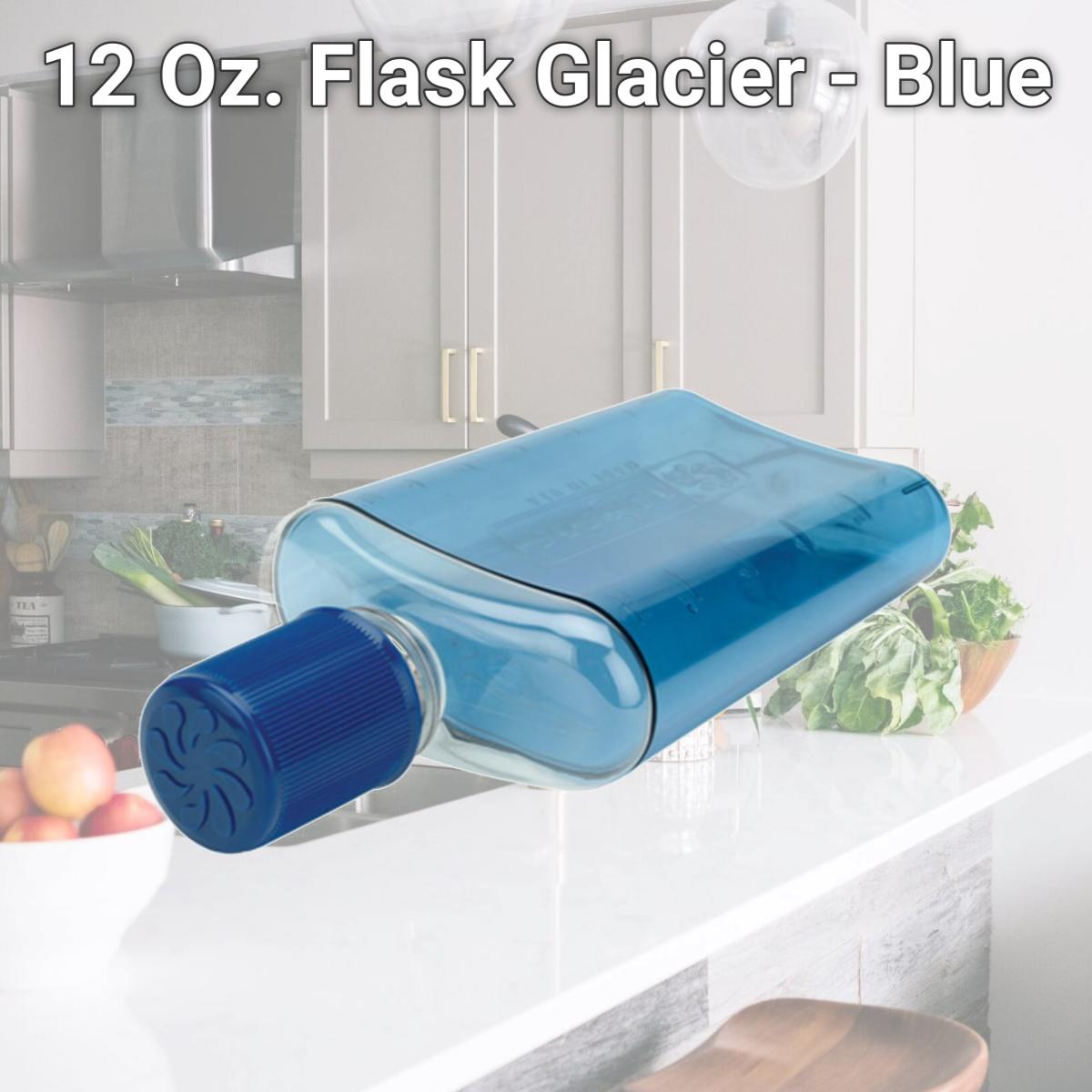 Picture of Nalgene 340649 12 Oz. Flask Glacier - Blue