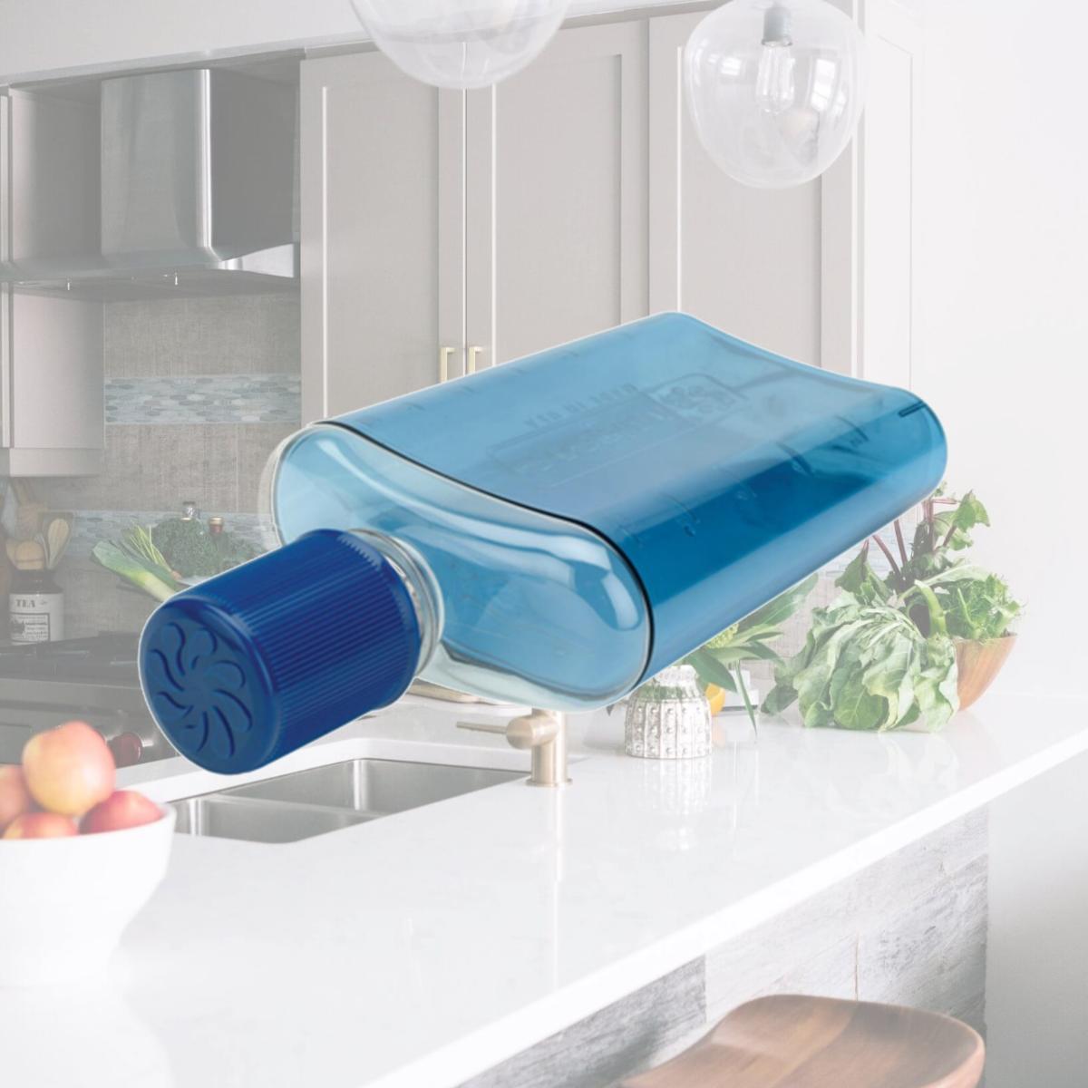 Picture of Nalgene 340649 12 Oz. Flask Glacier - Blue