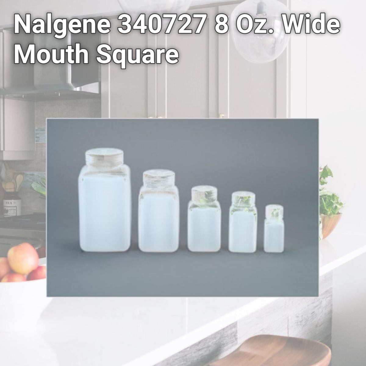 Picture of Nalgene 340727 8 Oz. Wide Mouth Square