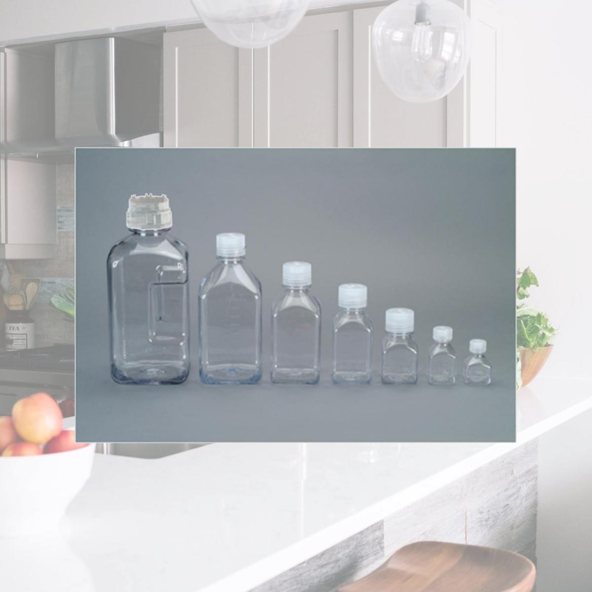 Picture of Nalgene 340739 8 Oz.Transparent Lexan Square