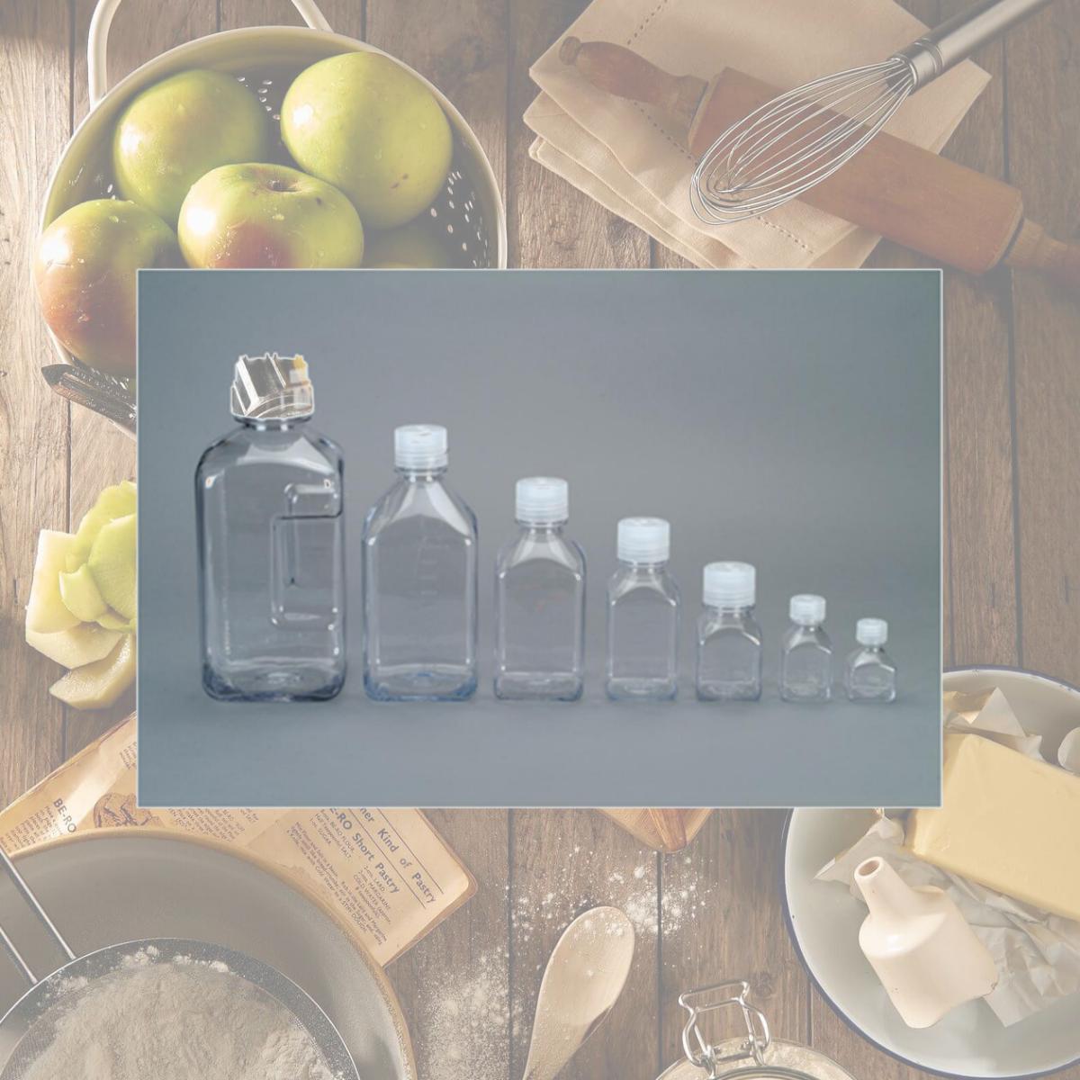 Picture of Nalgene 340741 16 Oz. Transparent Lexan Square