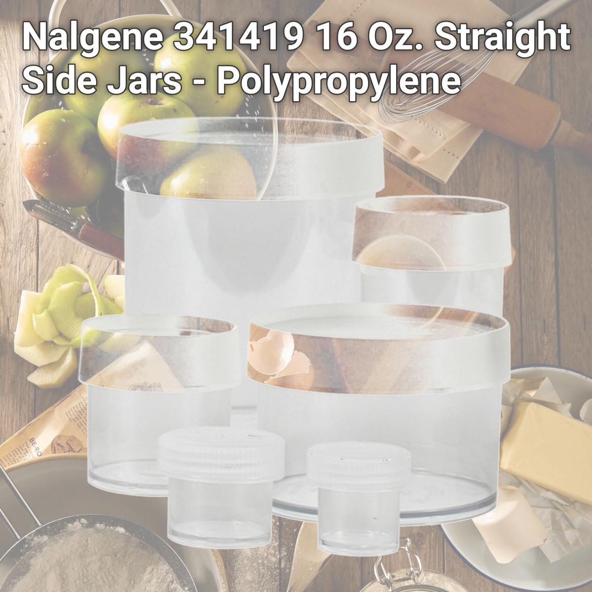 Picture of Nalgene 341419 16 Oz. Straight Side Jars - Polypropylene