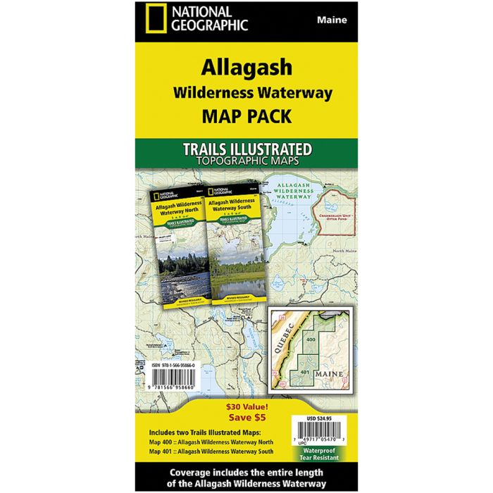 369689 Allagash Wilderness Waterway Map Pack Bundle