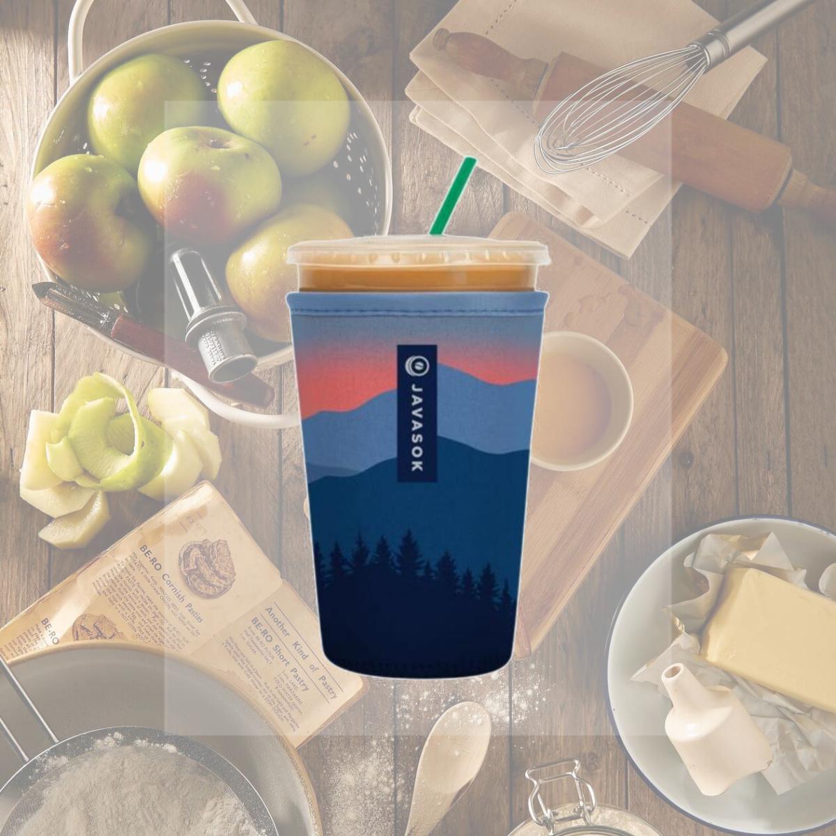 Picture of Sok-It 122316 22-28 oz Java Sok Ridge Paper Cup Sleeves, Blue - Medium