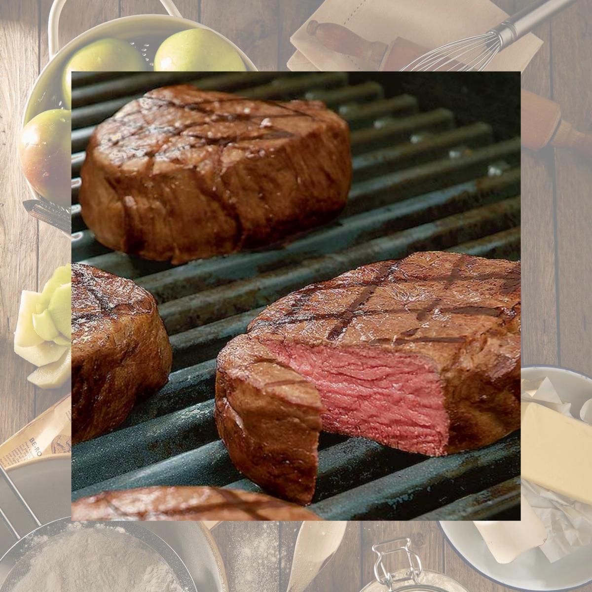 Picture of Lobster Gram FMJTB8 EIGHT 8 oz. USDA CHOICE FILET MIGNON STEAKS