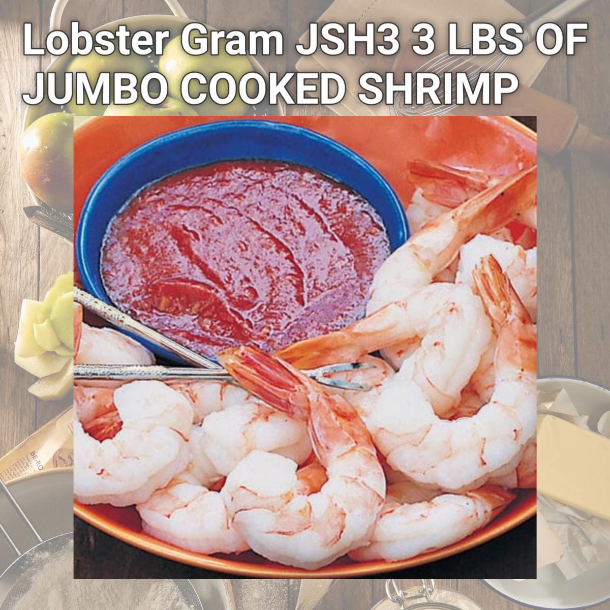 Picture of Lobster Gram JSH3 3 LBS OF JUMBO COOKED SHRIMP