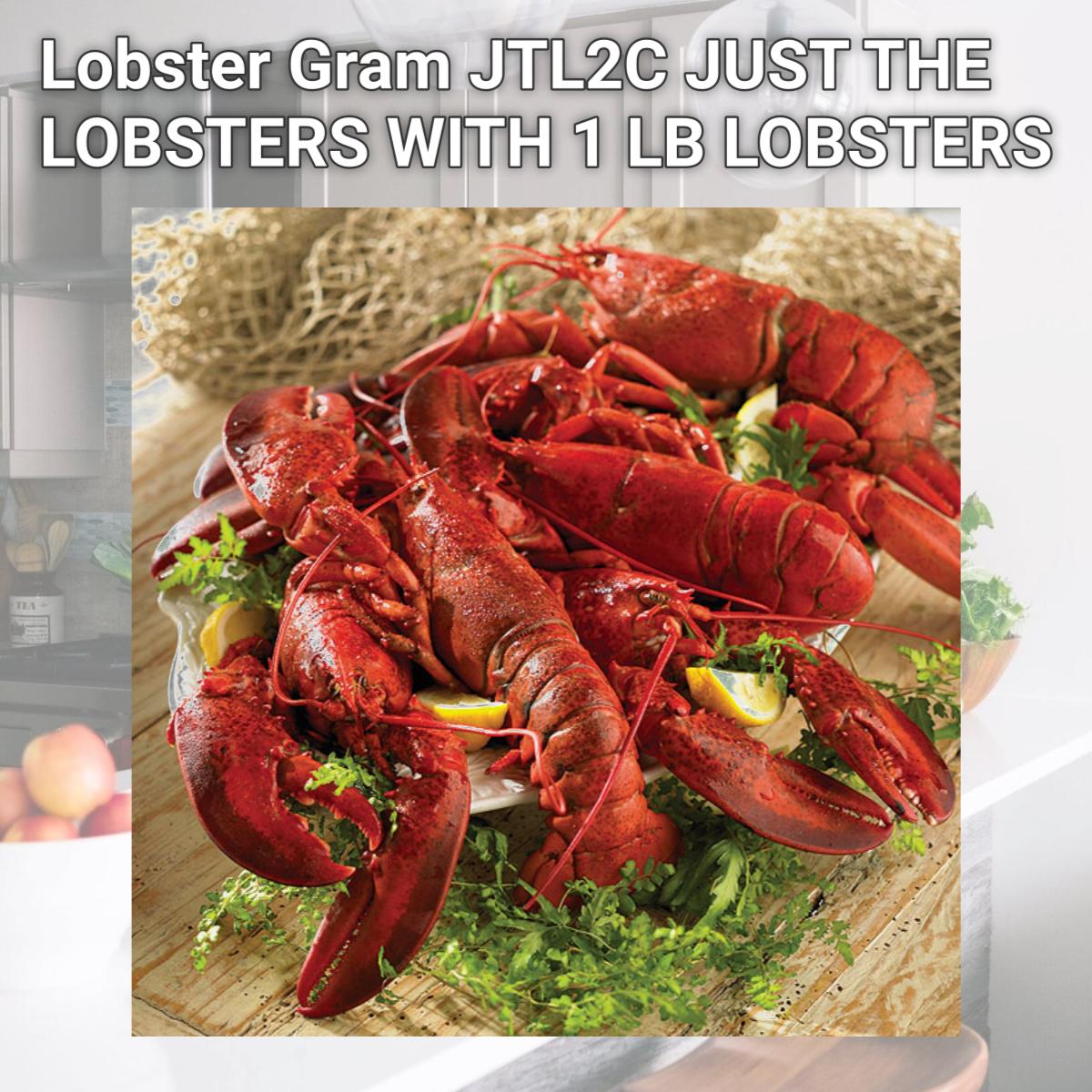 Picture of Lobster Gram JTL2C JUST THE LOBSTERS WITH 1 LB LOBSTERS