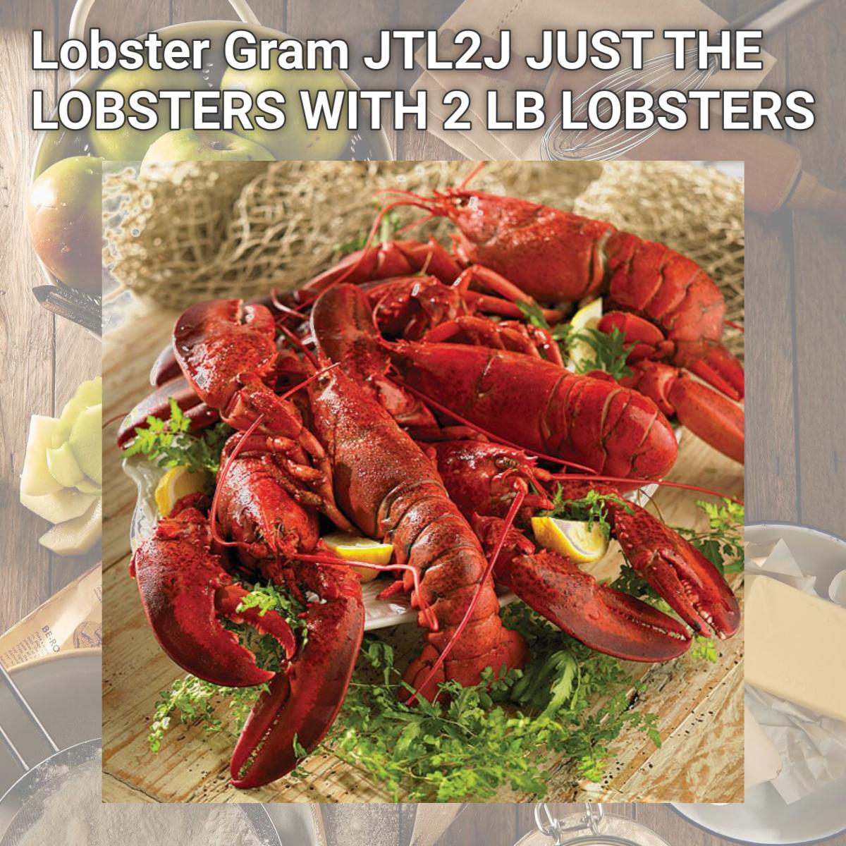 Picture of Lobster Gram JTL2J JUST THE LOBSTERS WITH 2 LB LOBSTERS