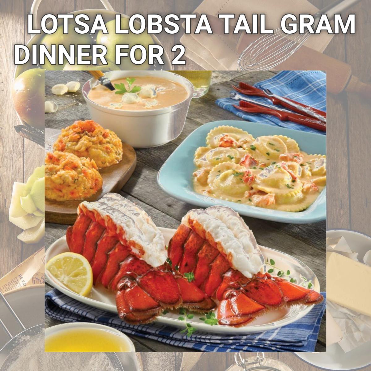 Picture of Lobster Gram LLGR2 LOTSA LOBSTA TAIL GRAM DINNER FOR 2