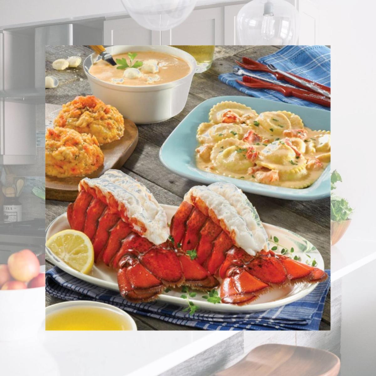 Picture of Lobster Gram LLGR2 LOTSA LOBSTA TAIL GRAM DINNER FOR 2