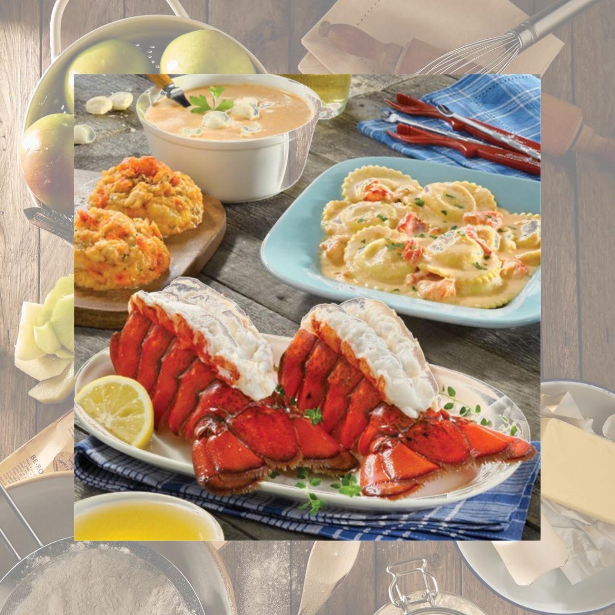 Picture of Lobster Gram LLGR4 LOTSA LOBSTA TAIL GRAM DINNER FOR 4