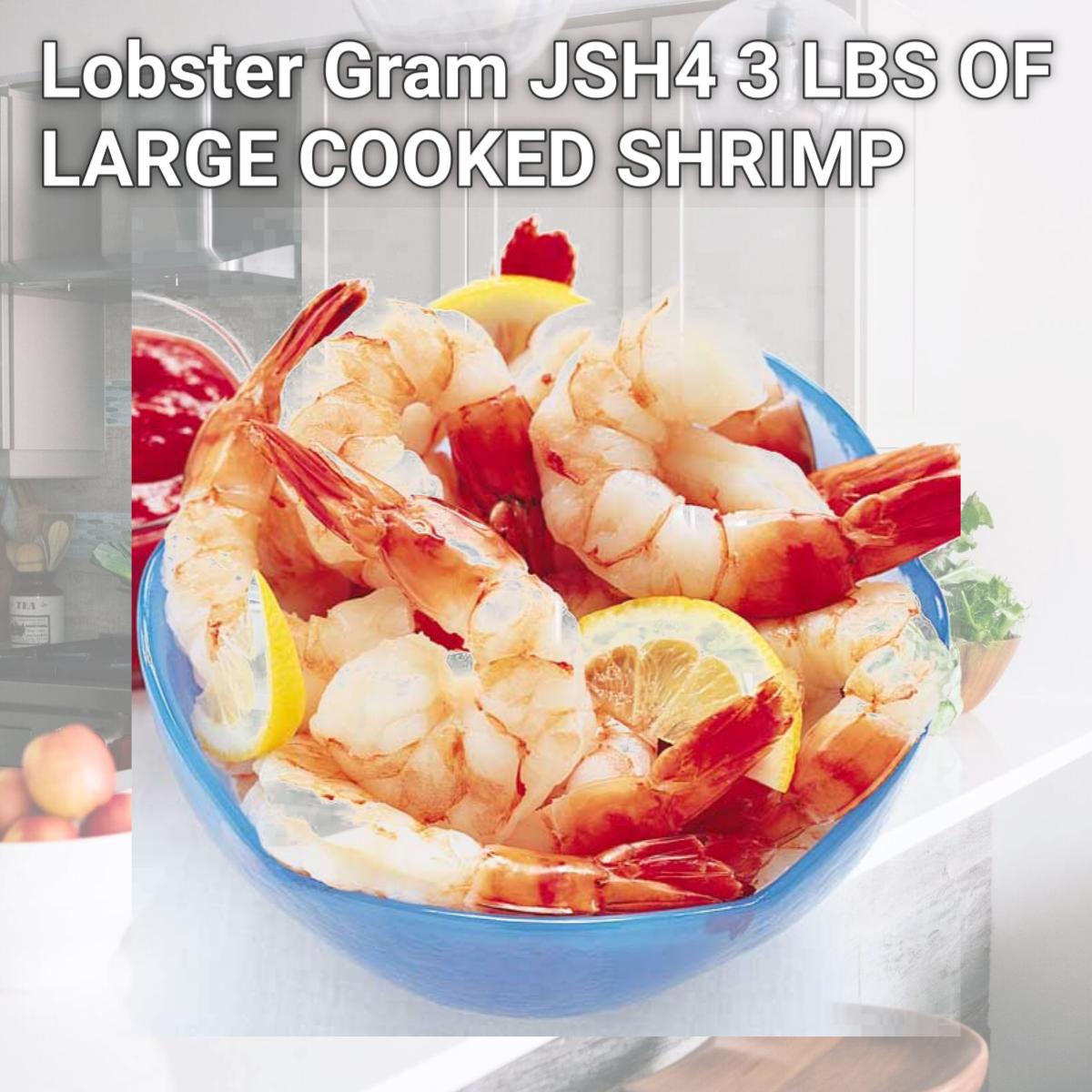 Picture of Lobster Gram JSH4 3 LBS OF LARGE COOKED SHRIMP