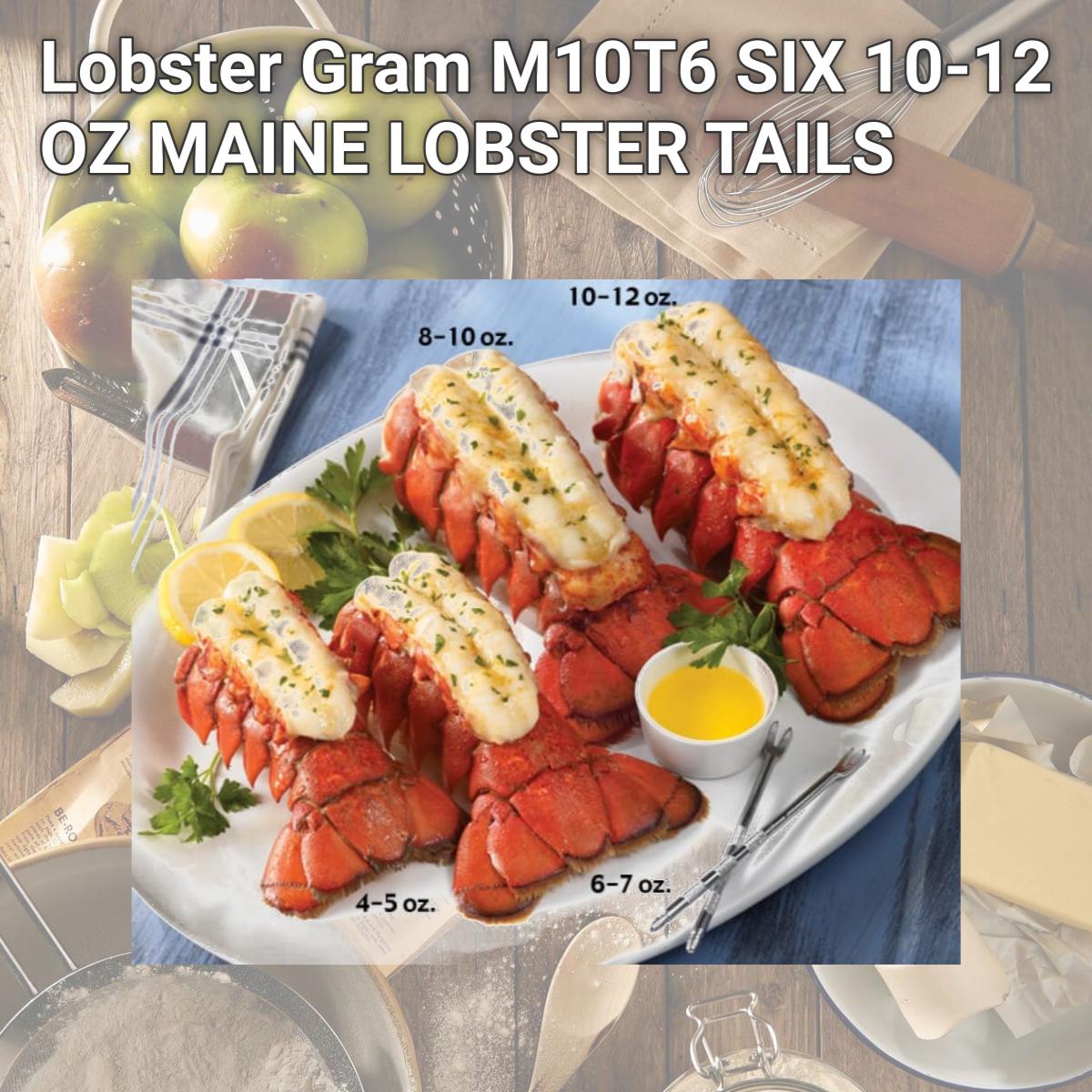 Picture of Lobster Gram M10T6 SIX 10-12 OZ MAINE LOBSTER TAILS
