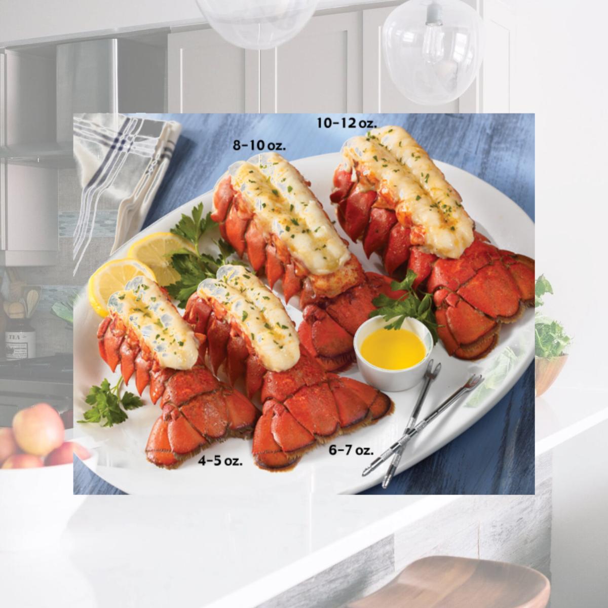 Picture of Lobster Gram M8T6 SIX 8-10 OZ MAINE LOBSTER TAILS