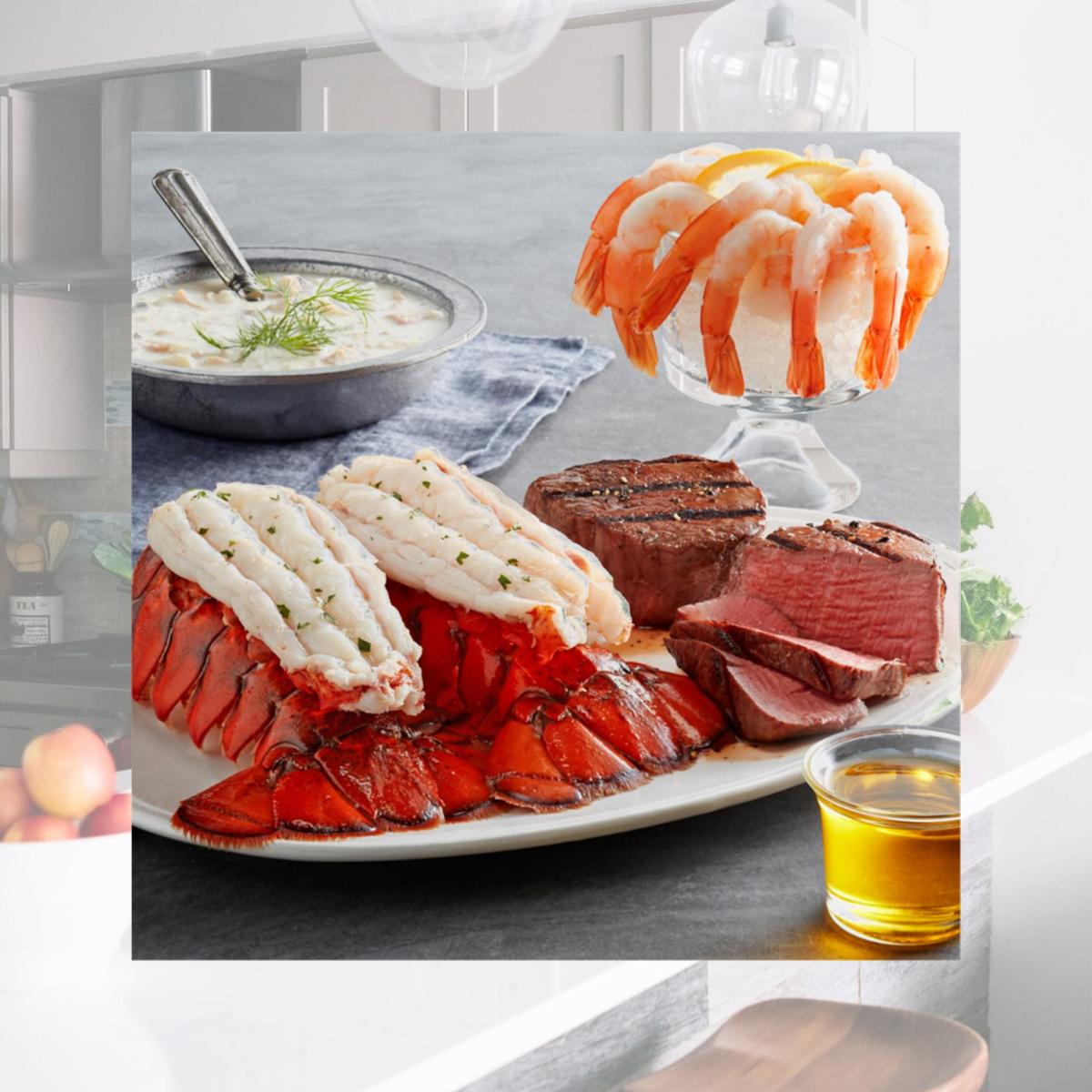 Picture of Lobster Gram MMGR4 MAINE MARVEL GRAM DINNER FOR 4