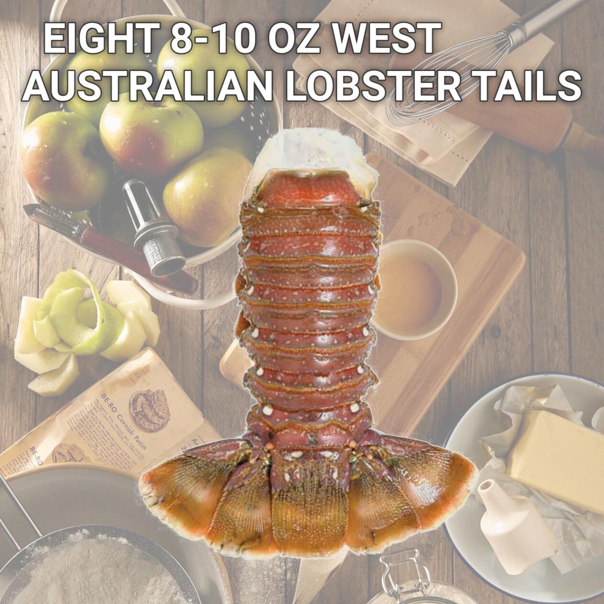 Picture of Lobster Gram WA8T8 EIGHT 8-10 OZ WEST AUSTRALIAN LOBSTER TAILS