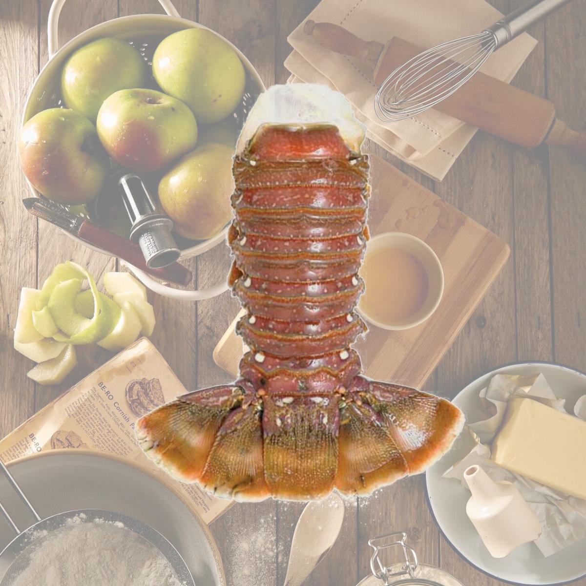Picture of Lobster Gram WA8T8 EIGHT 8-10 OZ WEST AUSTRALIAN LOBSTER TAILS