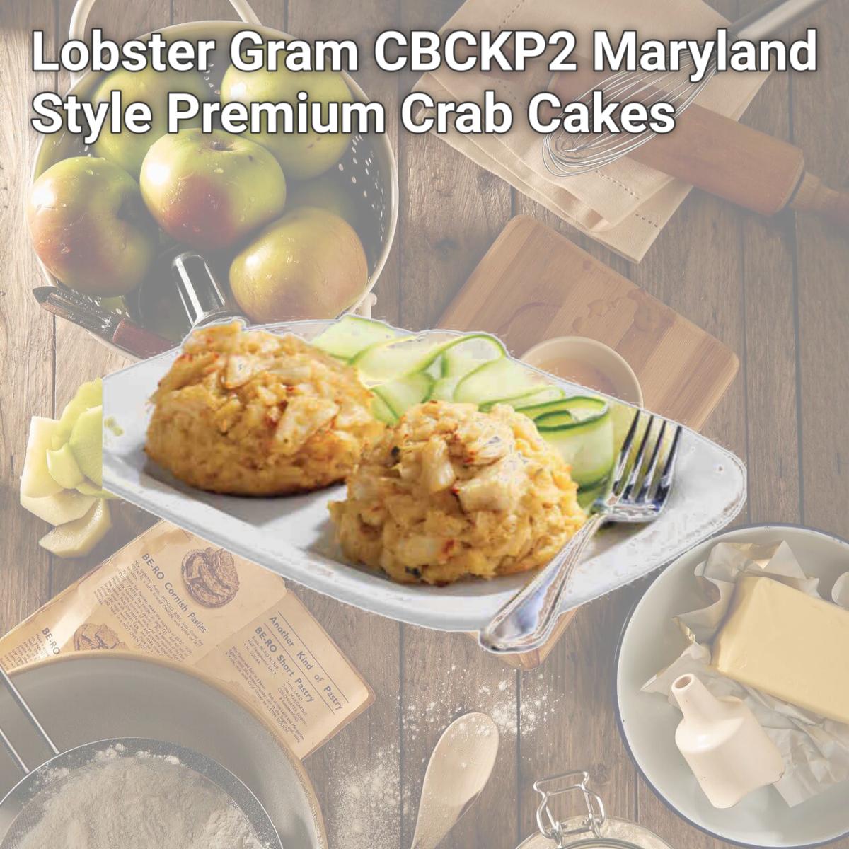 Picture of Lobster Gram CBCKP2 Maryland Style Premium Crab Cakes