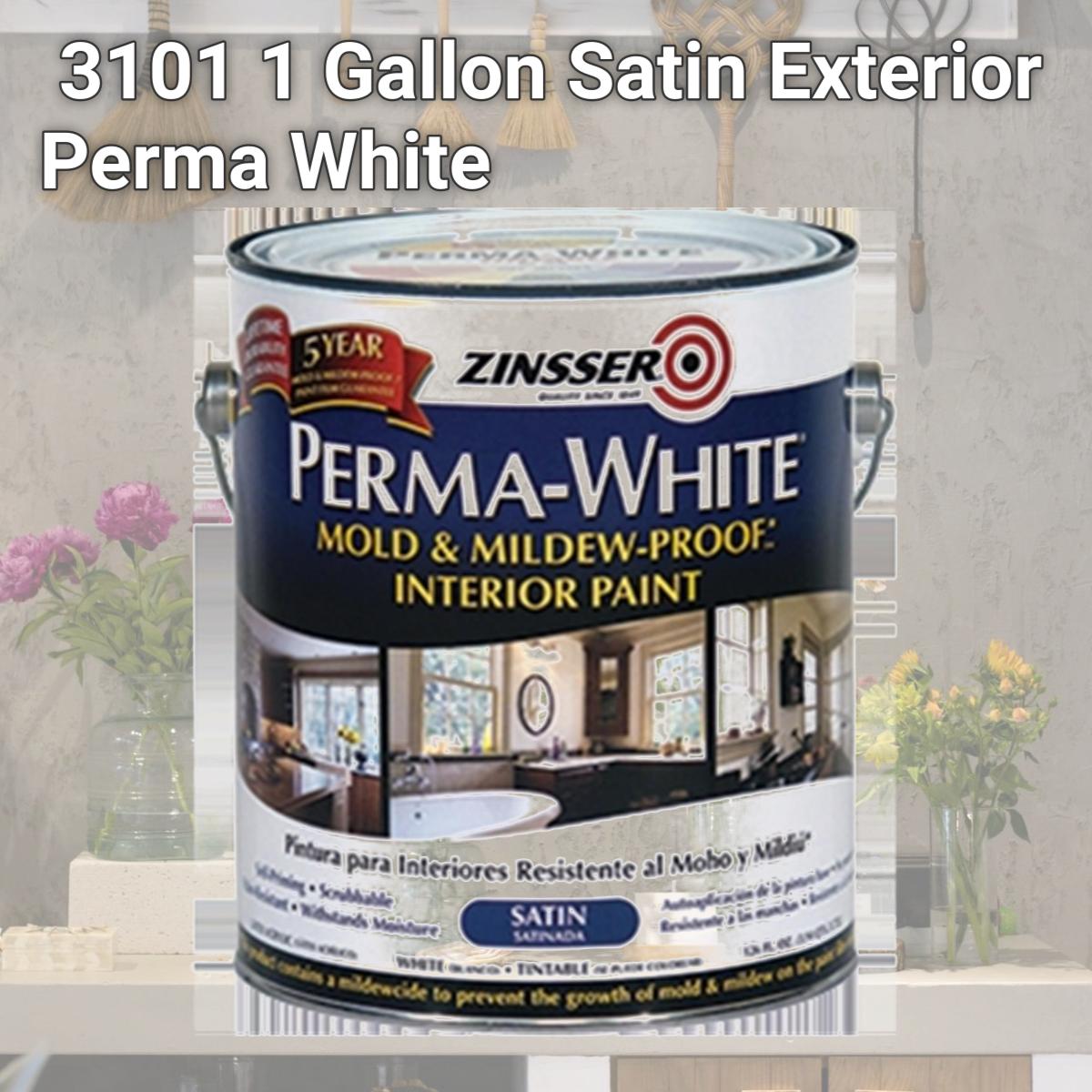 Picture of Zinsser Company 3101 1 Gallon Satin Exterior Perma White
