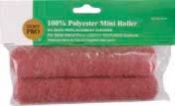 161769 6.5 In. Pink Polyester 0.5 In. Nap Mini Roller - Pack Of 6