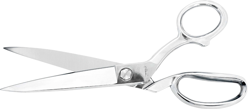 T40-0010-ch 10 In. Fully Chrome Scissors With Knife Edge