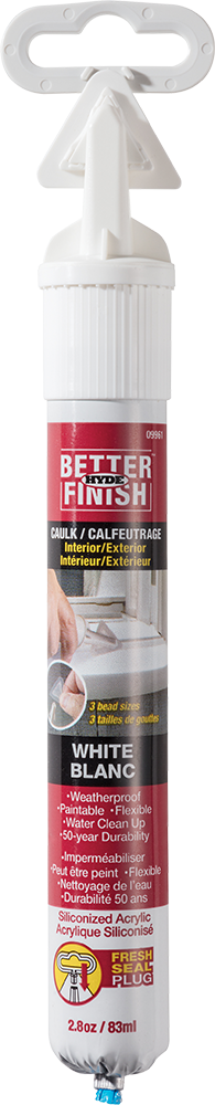09961 2.8 Oz Interior & Exterior White Better Finish Caulk Repair