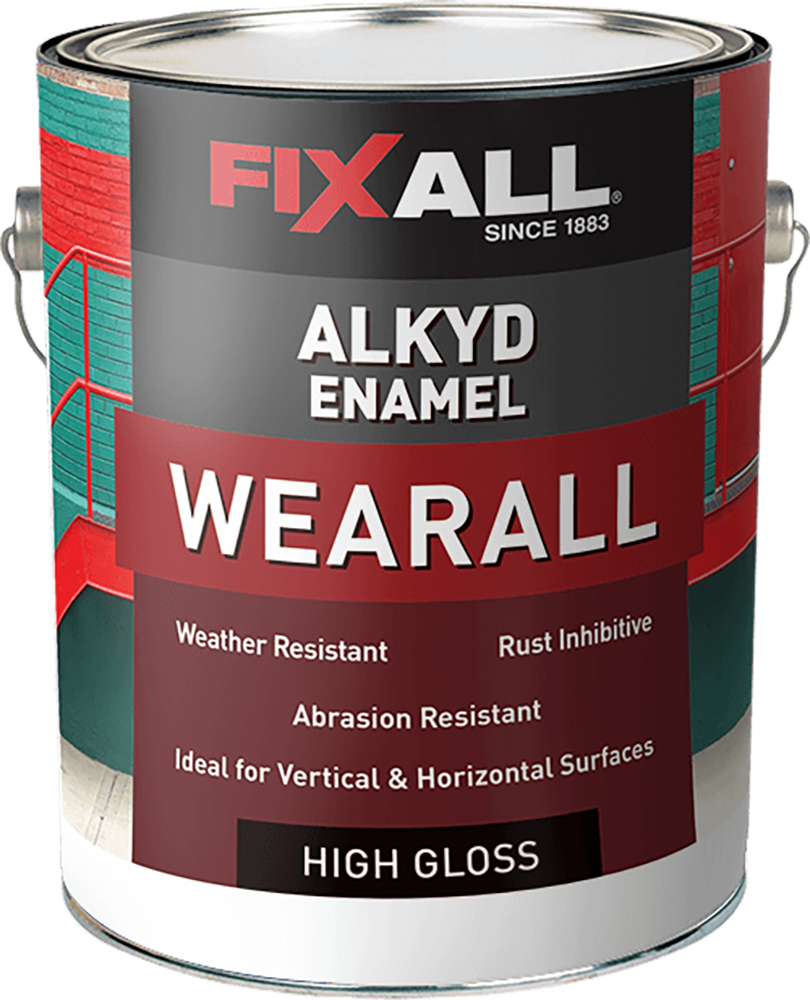 Fixall F24200-1-e 1 Gal Wearall Alkaline High Gloss, White