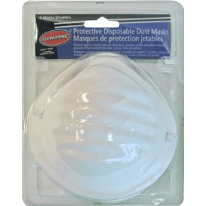 Dynamic Ah002050 Disposable Dust Mask, Pack Of 5