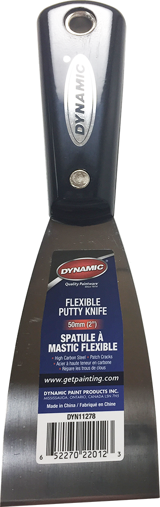 Dynamic Dyn11278 2 In. Nylon Handle Series Flex Putty Knife With Carbon Steel Blade