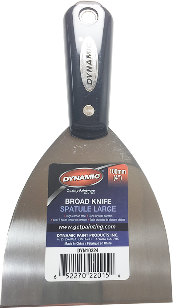 Dynamic Dyn10324 4 In. Nylon Handle Series Flex Broad Knife With Hammer Cap & Carbon Steel Blade