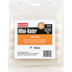 R289-6 6 In. Mini-koter Mohair Blend Roller, Pack Of 10