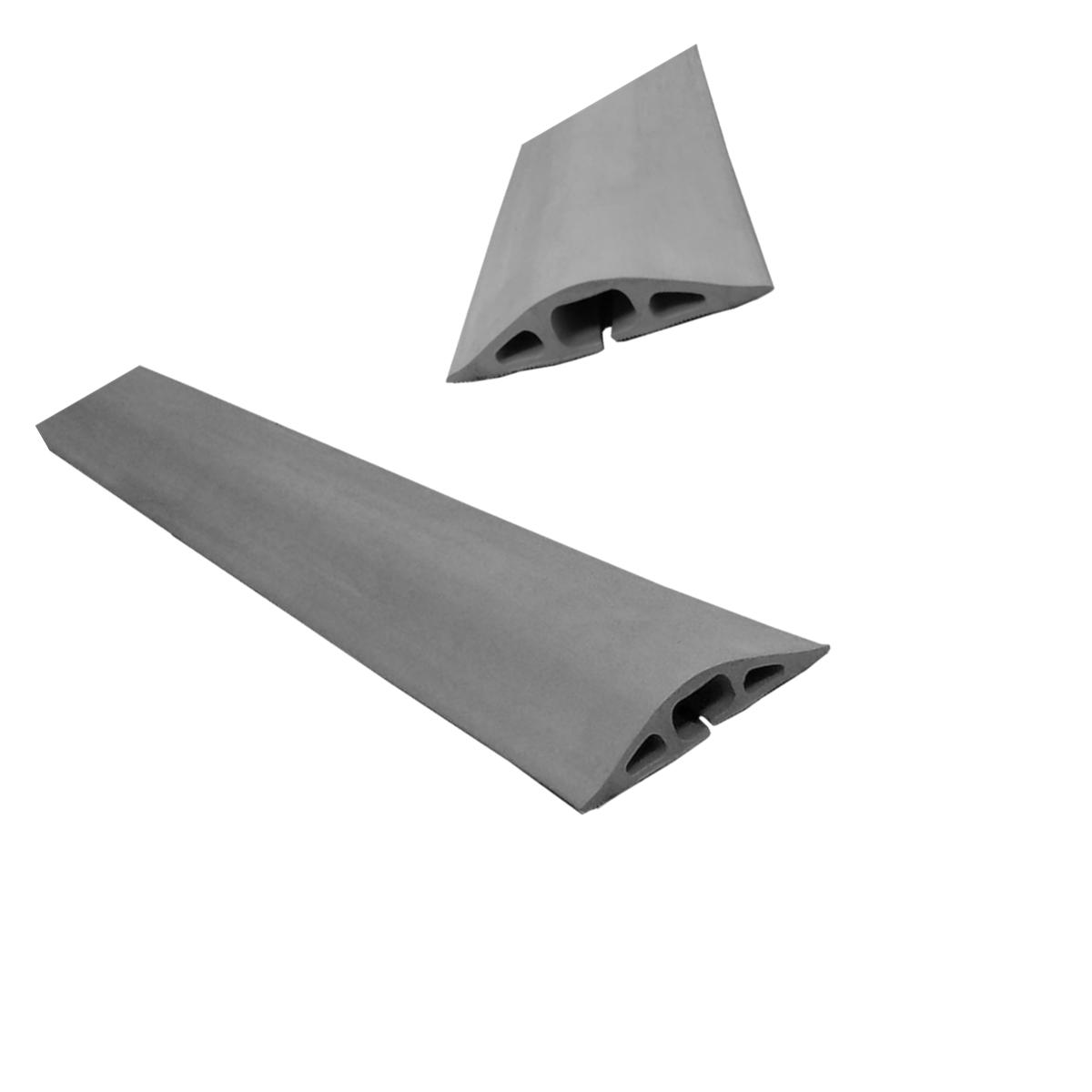 Picture of Electriduct D-2-36-GY 38 in. D-2 Rubber Duct Cord Cover & Electriduct Rubber Cable Protector&#44; Gray