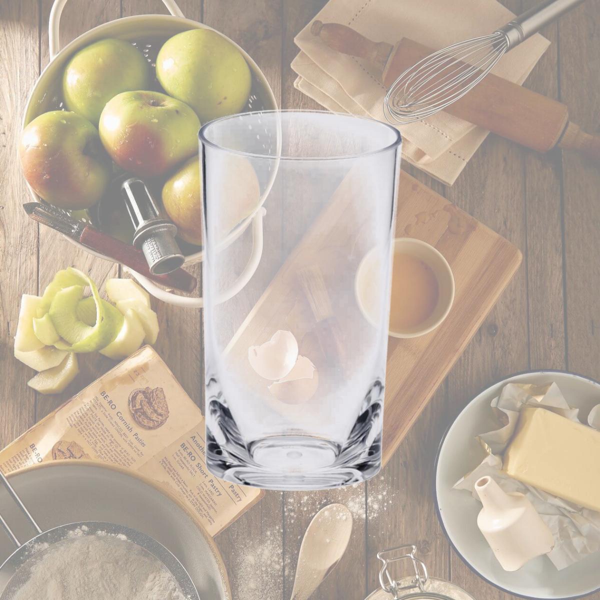 Picture of LeadingWare AS-3402C Oval Halo 15 oz HB Tumbler, Clear - Set of 4