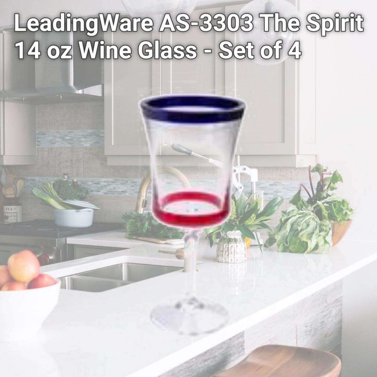 Picture of LeadingWare AS-3303 The Spirit 14 oz Wine Glass - Set of 4