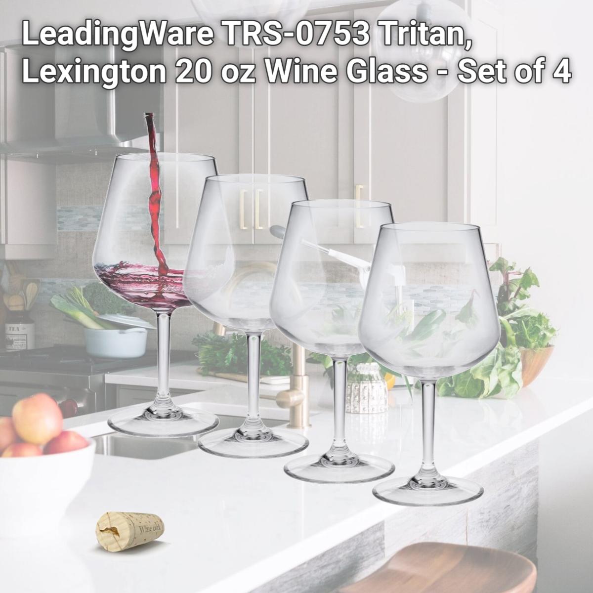 Picture of LeadingWare TRS-0753 Tritan, Lexington 20 oz Wine Glass - Set of 4