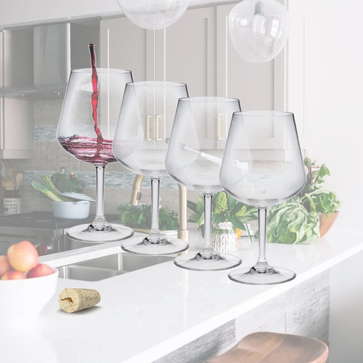 Picture of LeadingWare TRS-0753 Tritan, Lexington 20 oz Wine Glass - Set of 4