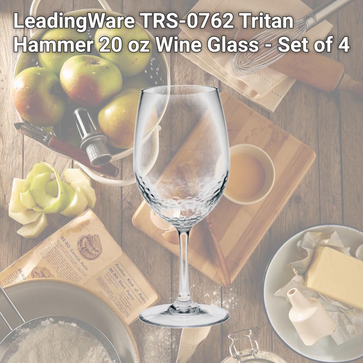 Picture of LeadingWare TRS-0762 Tritan Hammer 20 oz Wine Glass - Set of 4