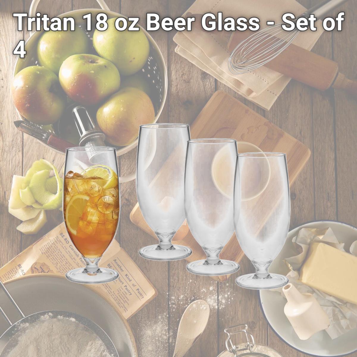 Picture of LeadingWare TRS-0722 Tritan 18 oz Beer Glass - Set of 4