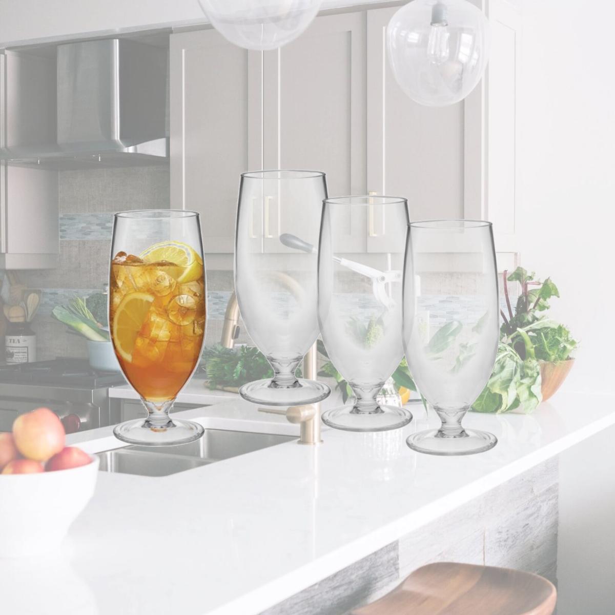 Picture of LeadingWare TRS-0722 Tritan 18 oz Beer Glass - Set of 4