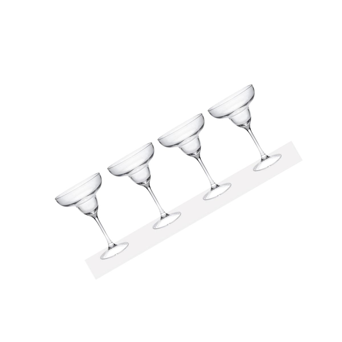 Picture of LeadingWare TRS-0704 Unbreakable Tritan 10 oz Margarita Glass - Set of 4