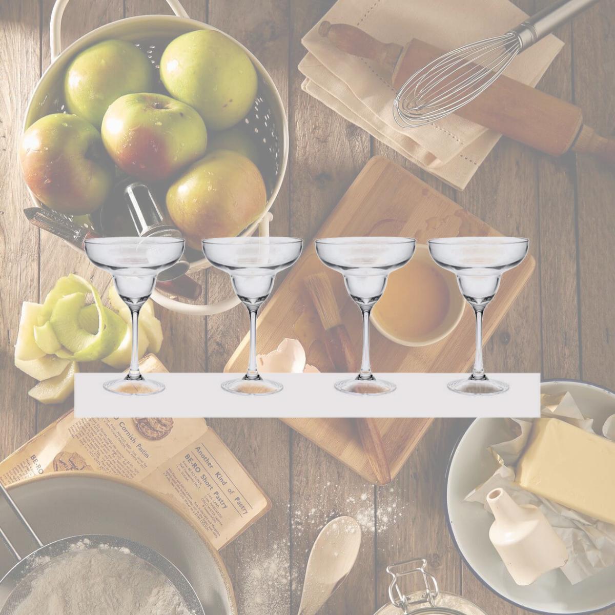 Picture of LeadingWare TRS-0704 Unbreakable Tritan 10 oz Margarita Glass - Set of 4