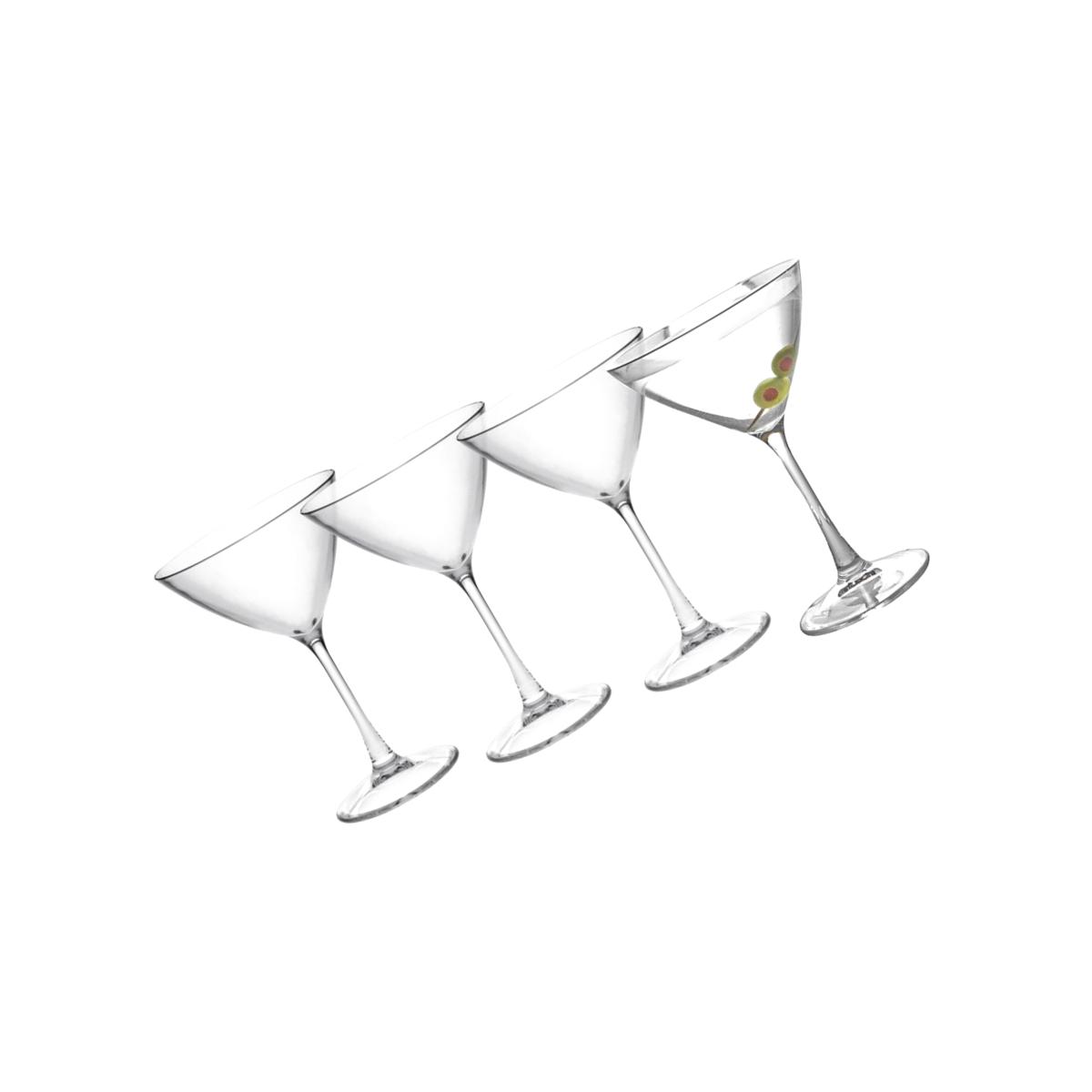 Picture of LeadingWare TRS-0706 Unbreakable Tritan 9 oz Martini Glass - Set of 4