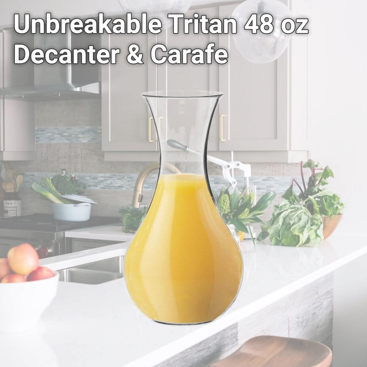 Picture of LeadingWare TR-0710 Unbreakable Tritan 48 oz Decanter & Carafe