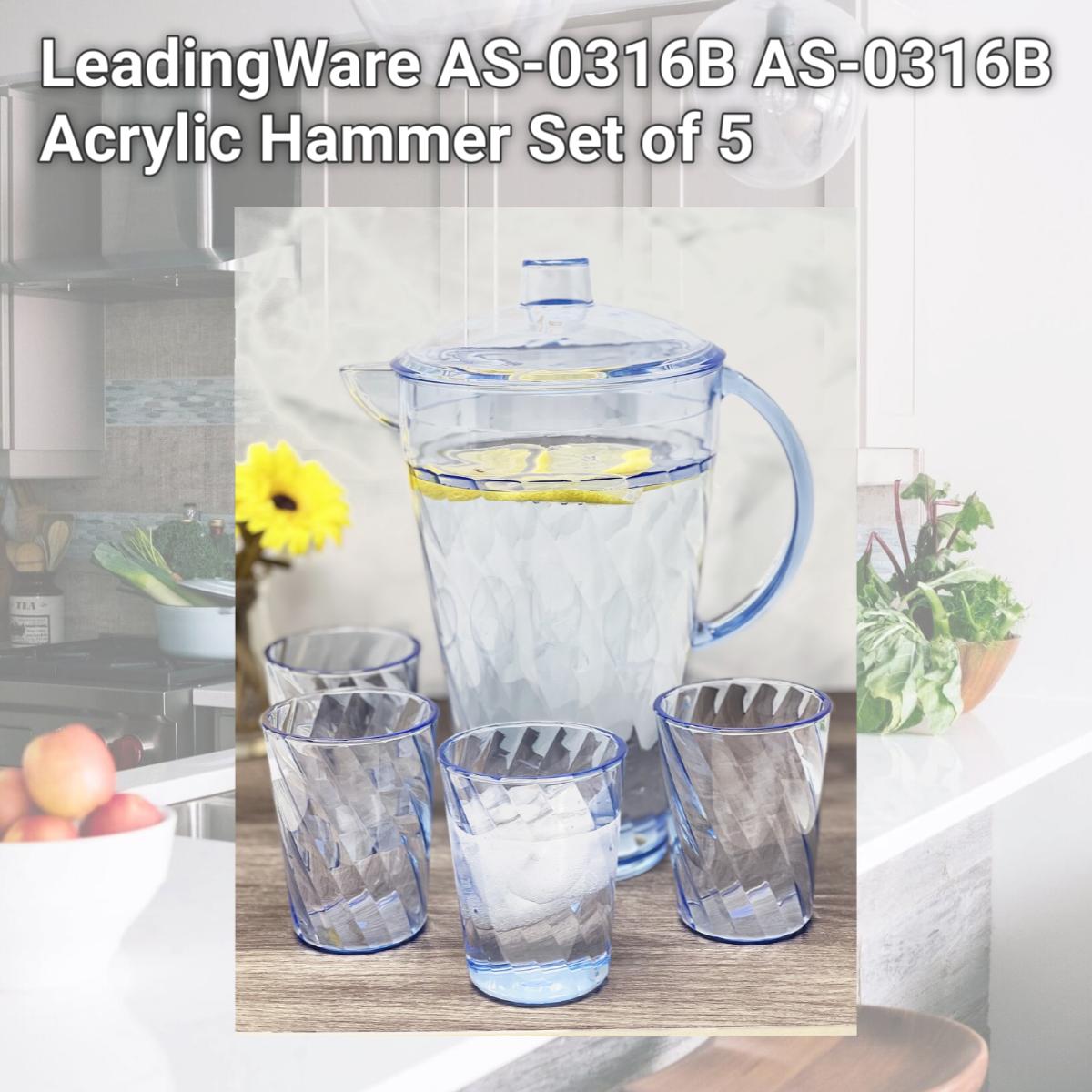Picture of LeadingWare AS-0316B AS-0316B Acrylic Hammer Set of 5