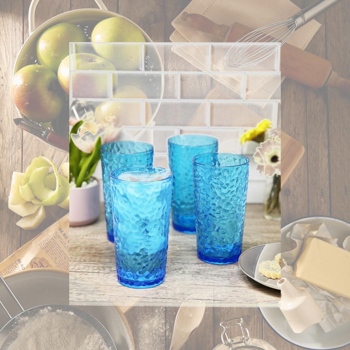 Picture of LeadingWare AS-3602B AS-3602B Acrylic set of 4 - Clear 19 oz HB tumblers