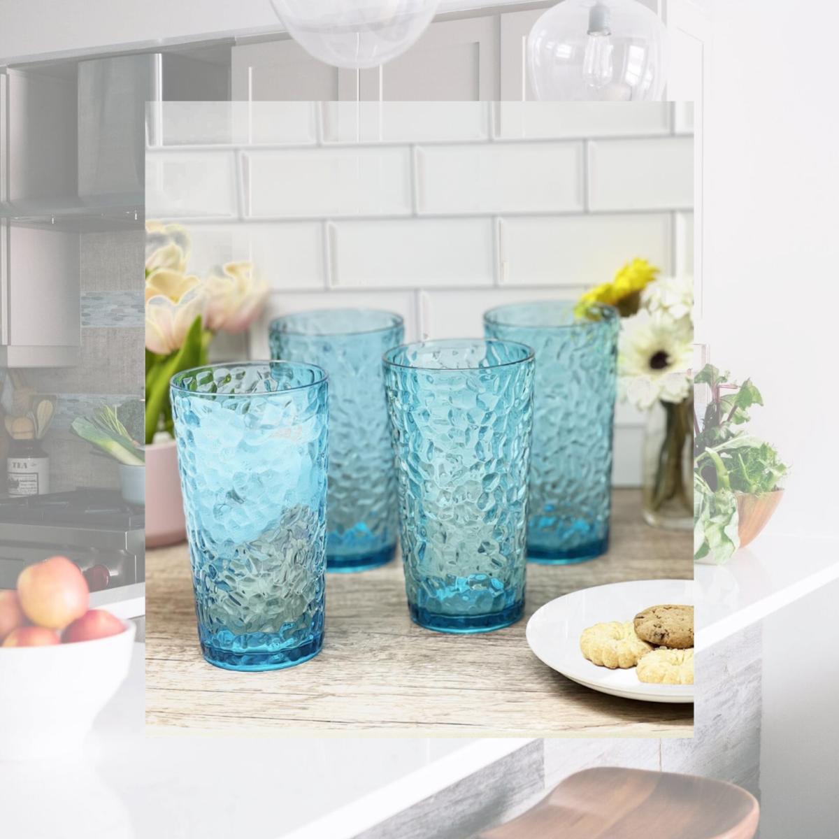 Picture of LeadingWare AS-3602SG AS-3602SG Acrylic set of 4 - Clear 19 oz HB tumblers